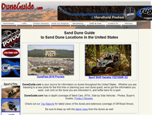 Tablet Screenshot of duneguide.com